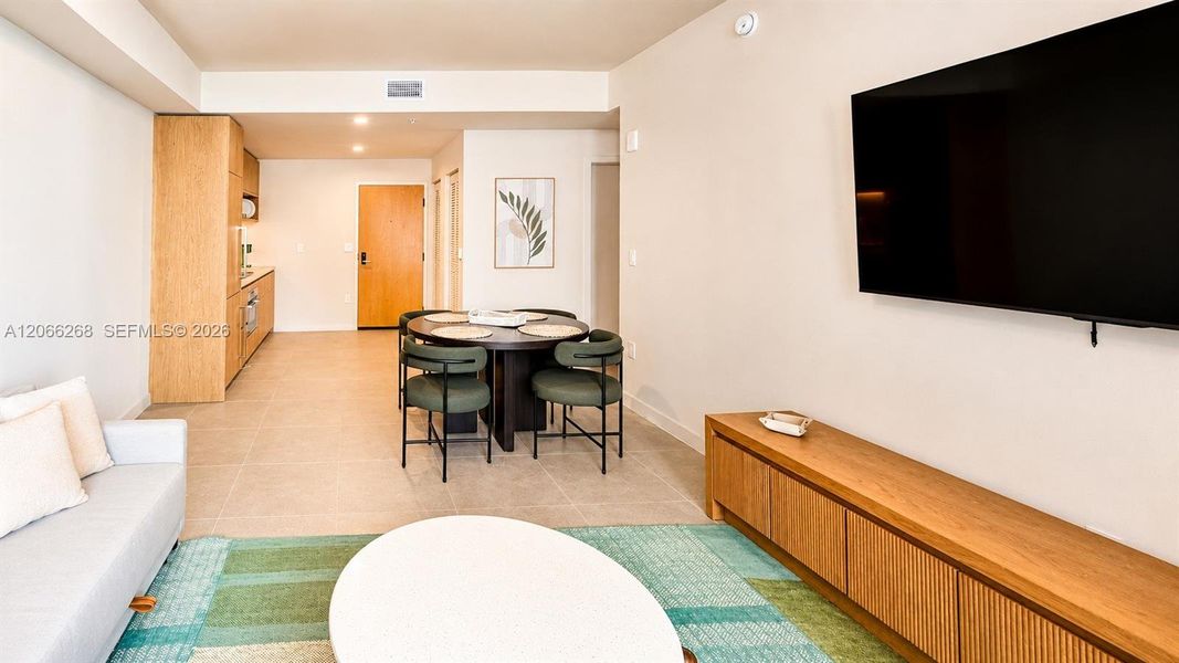Furnished interior view inside a new home in , Miami (Image 7).