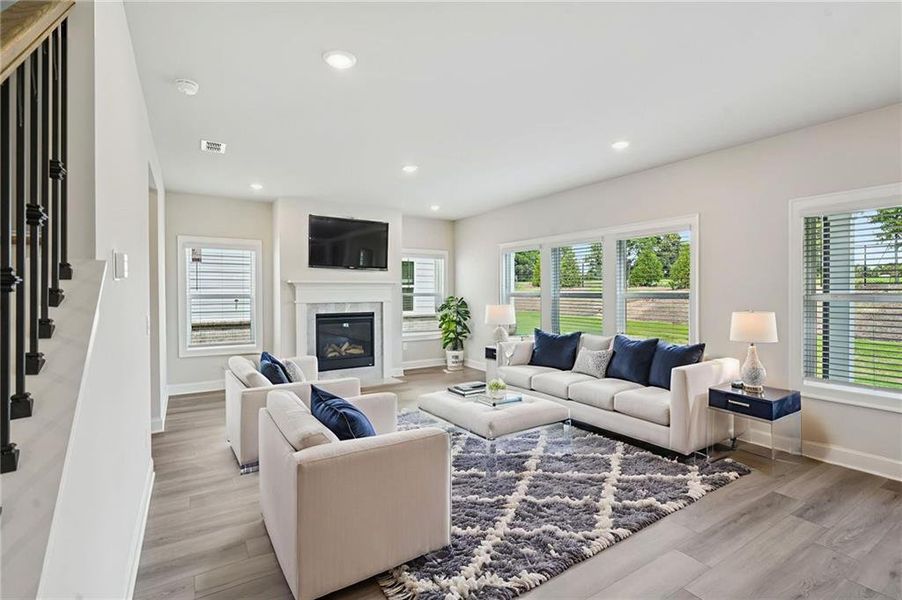 Furnished interior view inside a new home in Martin Springs - Estate Series, Lawrenceville (Image 3).