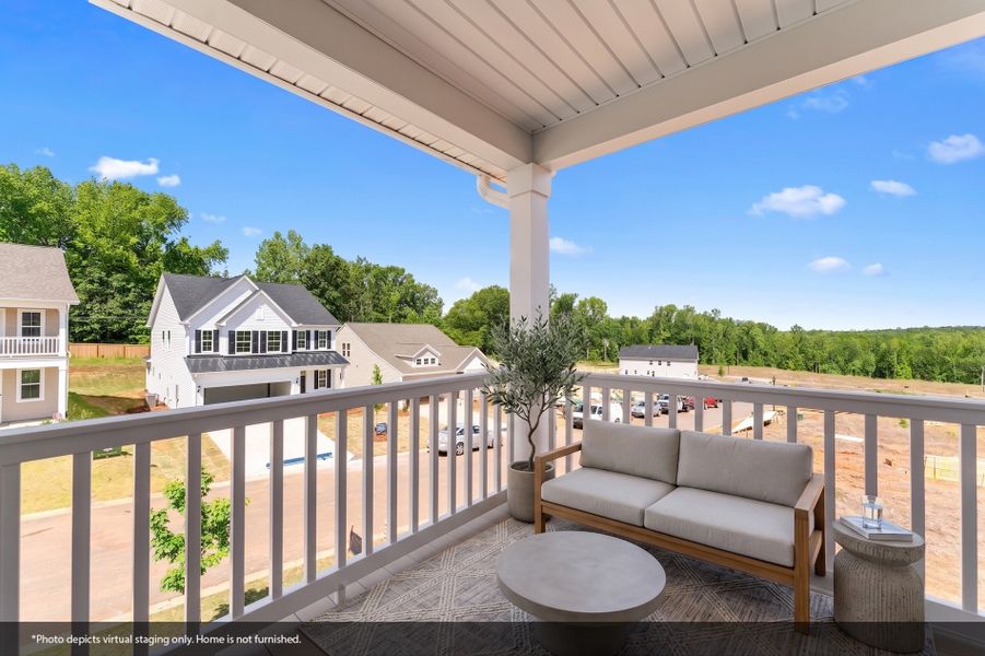 Exterior details and patio area of a home in Landmark Commons, Boiling Springs (Image 3).