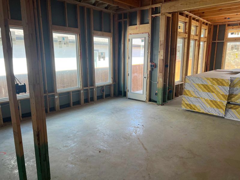 Family Room Construction Progress