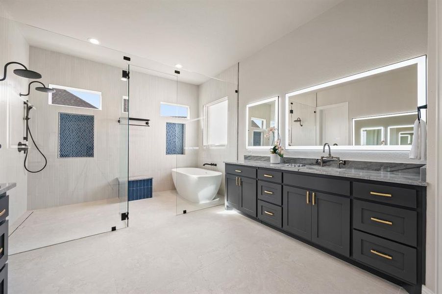 Furnished interior view inside a new home in , Pelican Bay (Image 19).