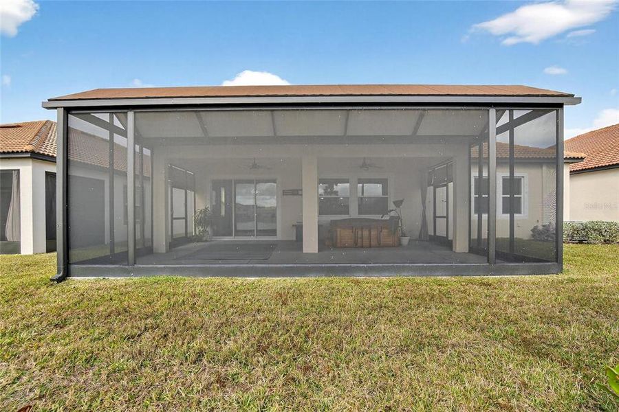 Exterior details and patio area of a home in Southshore Bay: The Estates, Wimauma (Image 38).