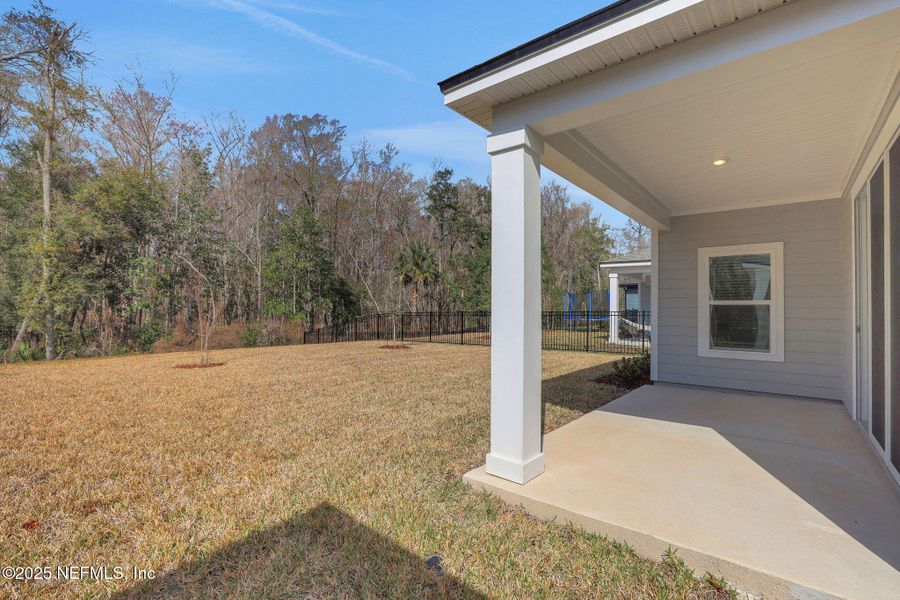 Exterior details and patio area of a home in TrailMark, St. Augustine (Image 3).