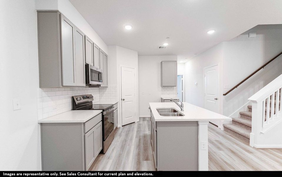 Furnished interior view inside a new home in Municipal Drive Townhomes, Leander (Image 3).