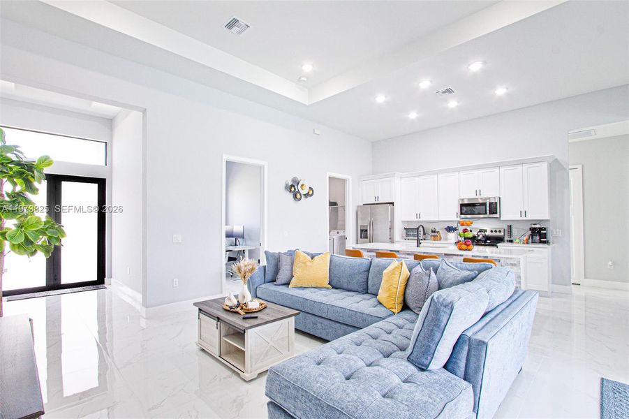 Furnished interior view inside a new home in , Cape Coral (Image 12).