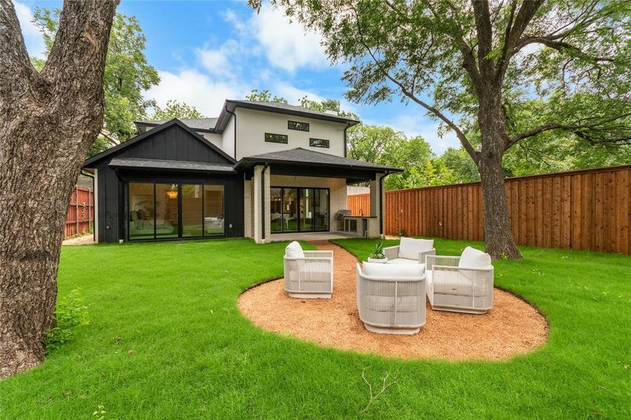 Exterior details and patio area of a home in , Dallas (Image 25). Exterior details and patio area of a home in , Dallas (Image 25).