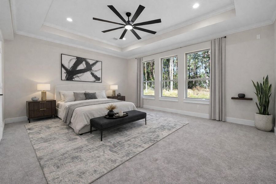 Furnished interior view inside a new home in , Dayton (Image 17).