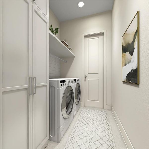 Conveniently Located – Conveniently situated adjacent to the Primary Bath and primary closet, our laundry area ensures easy access for a seamless and efficient routine. Enjoy the convenience of a well-placed space for all your laundry needs.