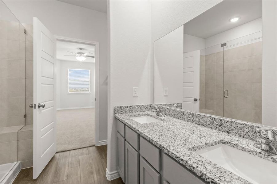 Furnished interior view inside a new home in Retreat at Fossil Creek, Fort Worth (Image 7). Furnished interior view inside a new home in Retreat at Fossil Creek, Fort Worth (Image 7).