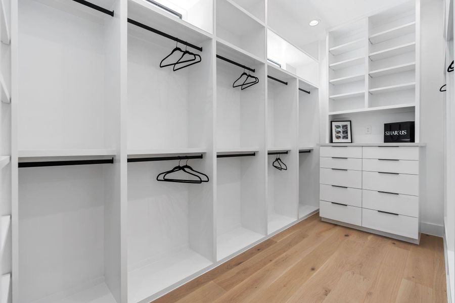 One Side of the Primary Closet