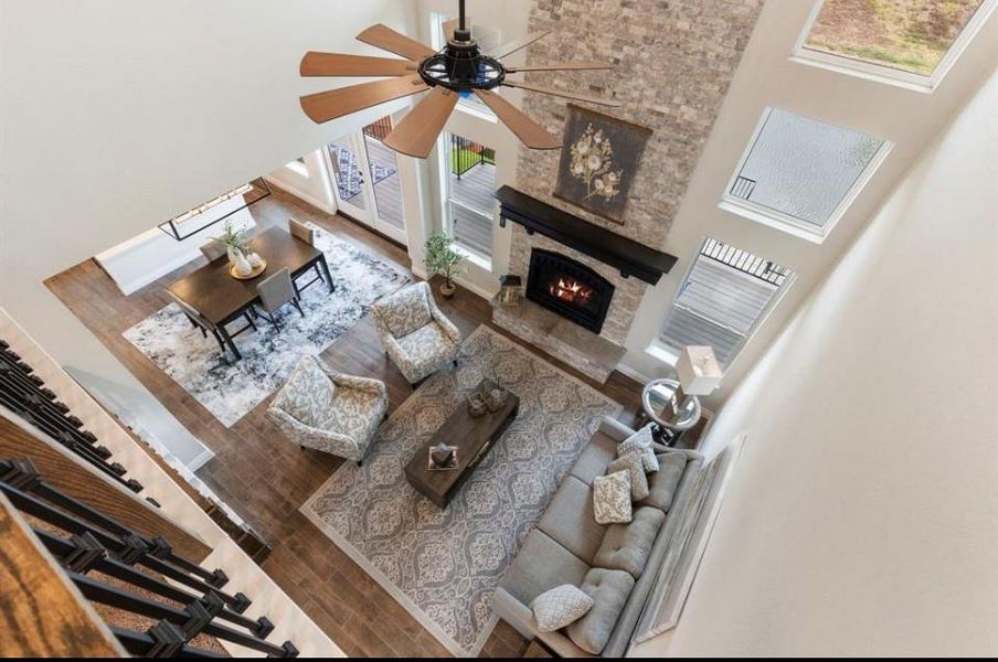 Furnished interior view inside a new home in Lake Breeze, Willis (Image 31). Furnished interior view inside a new home in Lake Breeze, Willis (Image 31).