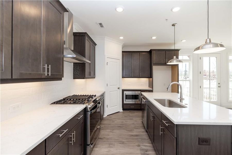 Furnished interior view inside a new home in Ecco Park, Alpharetta (Image 13).