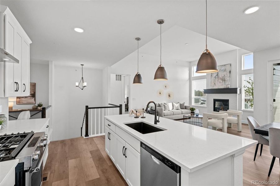 Furnished interior view inside a new home in Deer Creek, Littleton (Image 6).