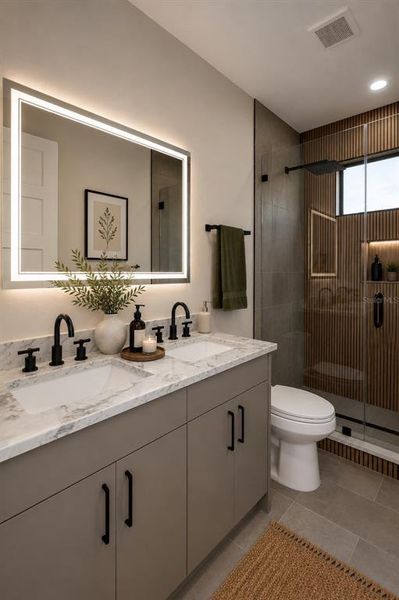 Furnished interior view inside a new home in , Tampa (Image 7).