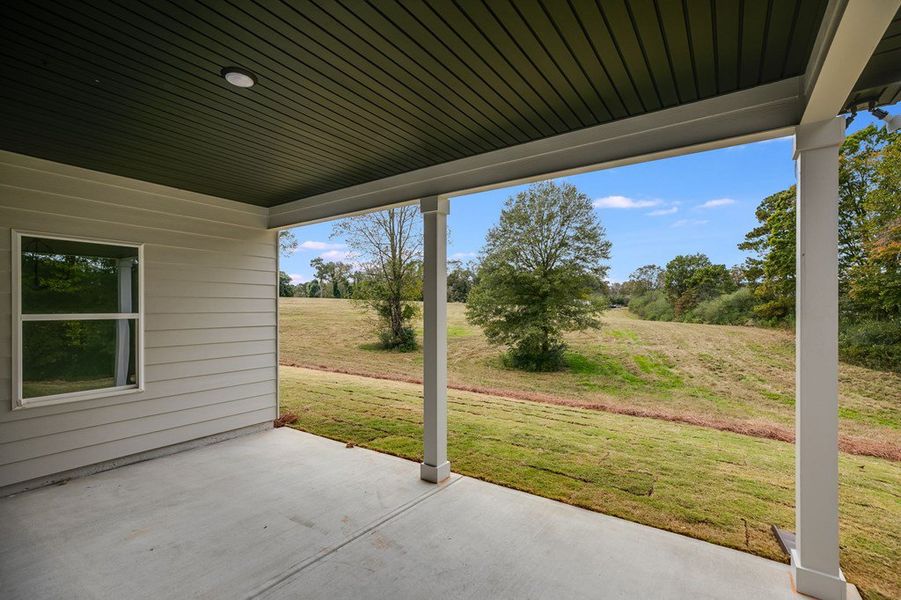 Exterior details and patio area of a home in Parmer Farms, Roopville (Image 3).