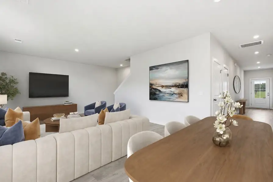 Dining Area and Family Room