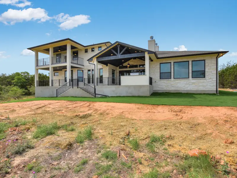 Representative exterior details of a home built from the Santa Barbara II by Giddens Homes in Scofield Farms Estates, Georgetown (Image 54).