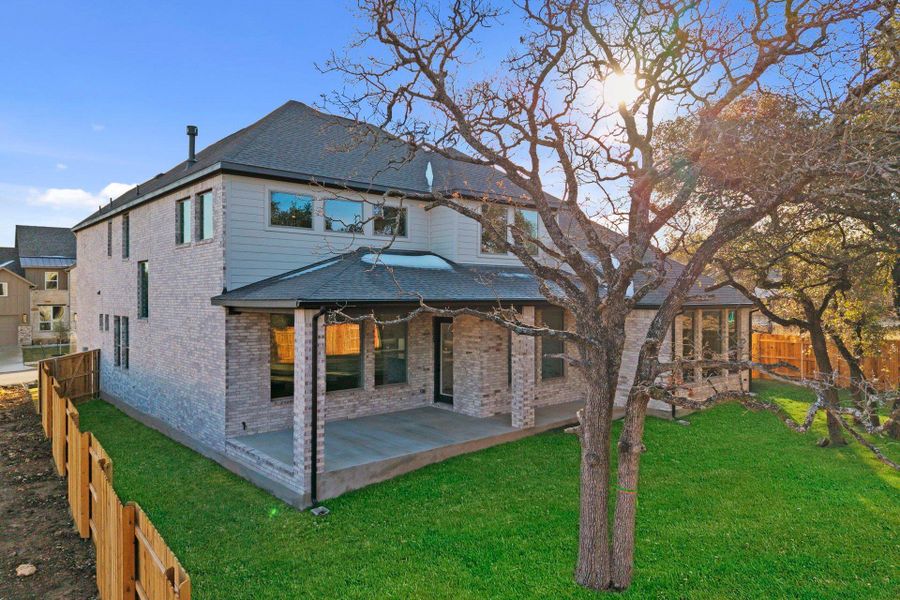 Rear Covered Patio