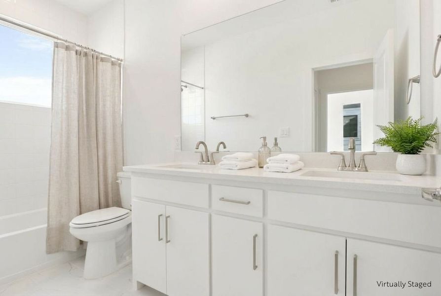 Furnished interior view inside a new home in Willow Grove Townhomes, Melissa (Image 11).