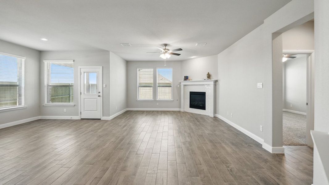 Representative unfurnished interior of a home built from the AVERY by D.R. Horton in Pecan Square, Northlake (Image 18). Representative unfurnished interior of a home built from the AVERY by D.R. Horton in Pecan Square, Northlake (Image 18).