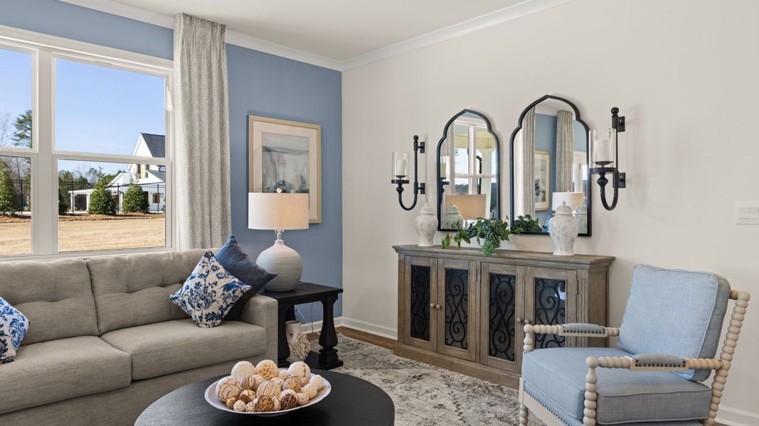 Representative furnished interior of a home built from the Hayden by D.R. Horton in Twin Lakes, Hoschton (Image 14). Representative furnished interior of a home built from the Hayden by D.R. Horton in Twin Lakes, Hoschton (Image 14).