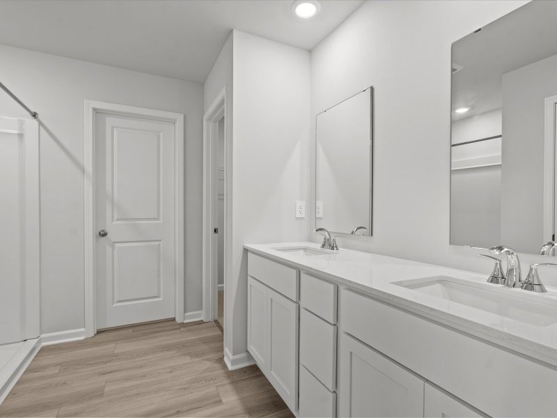 Furnished interior view inside a new home in Village at White Pine, Pendleton (Image 8).