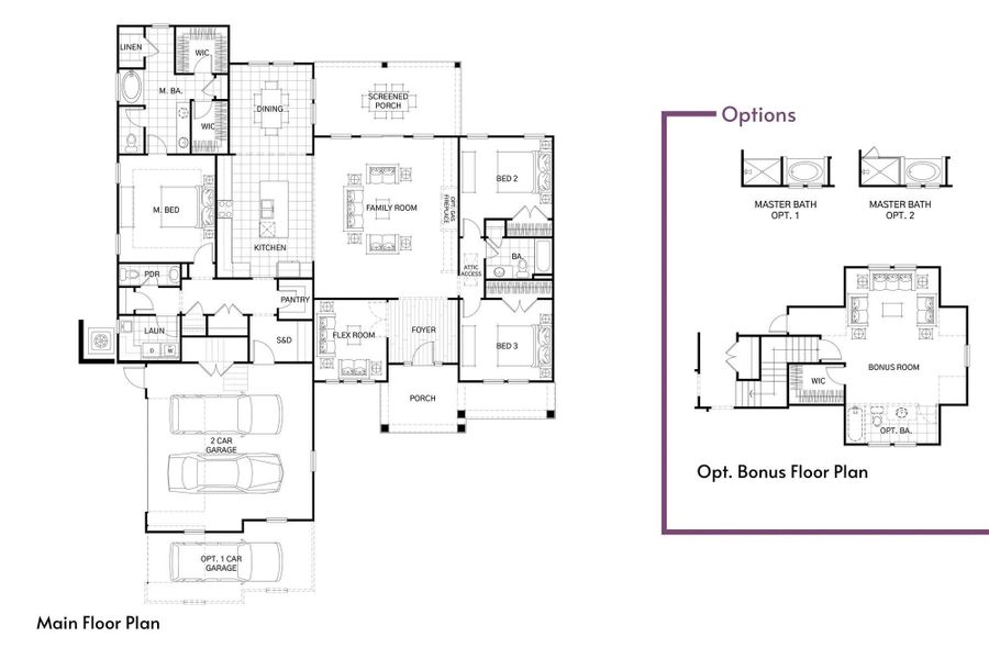 2D floor plan layout of this home in , Walterboro, SC (Image 3).