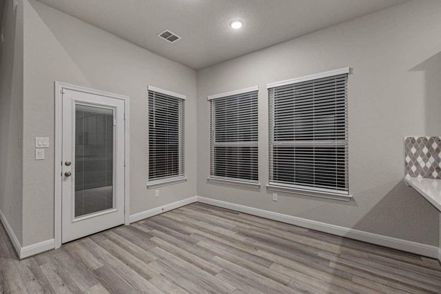 Representative unfurnished interior of a home built from the Shenandoah by Chesmar Homes in Berry Creek Highlands, Georgetown (Image 8).