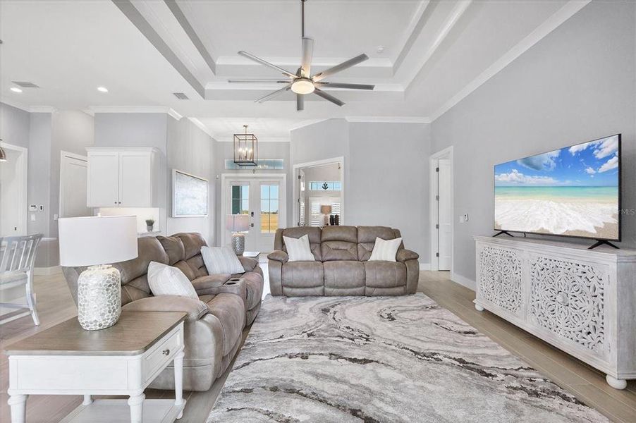 Furnished interior view inside a new home in , Placida (Image 37).