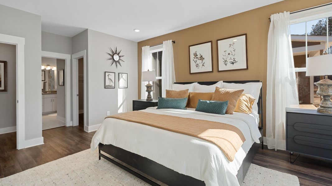 Representative furnished interior of a home built from the Cooper 3 by DRB Homes in The Reserve at Livingston Park, Easley (Image 12).