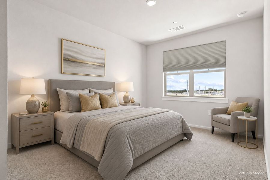 Furnished interior view inside a new home in Wildridge, Oak Point (Image 33).