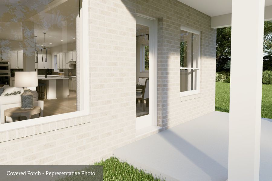 Representative exterior details of a home built from the The Grapeland by David Weekley Homes in Walden Creek – Summit Collection, Montgomery (Image 3).