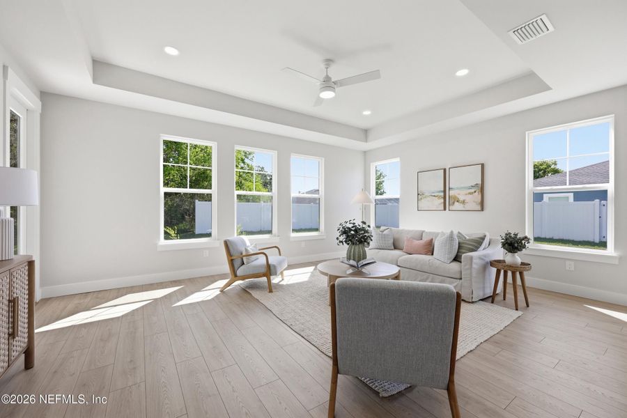 Furnished interior view inside a new home in Palm Coast Homes, Palm Coast (Image 20).