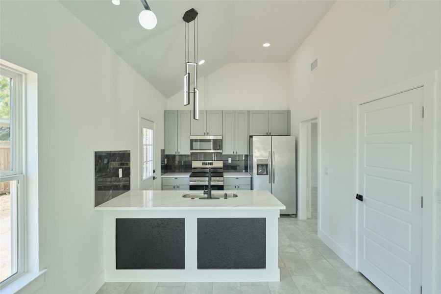 Furnished interior view inside a new home in , Cleveland (Image 11).