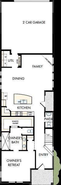 2D floor plan layout of this home in Karis - Cottage Series, Crowley, TX (Image 3). 2D floor plan layout of this home in Karis - Cottage Series, Crowley, TX (Image 3).