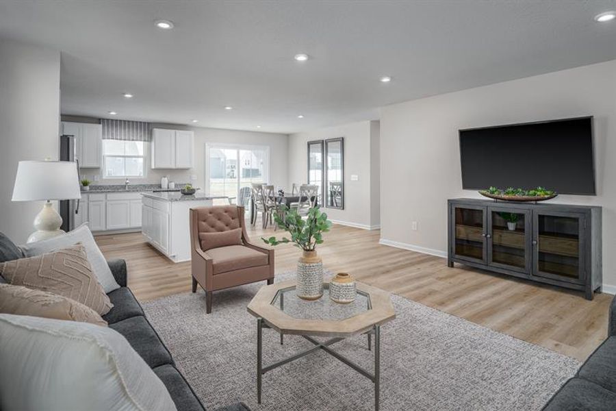 Representative furnished interior of a home built from the Tupelo by Ryan Homes in Williams Run, Bailey (Image 10).