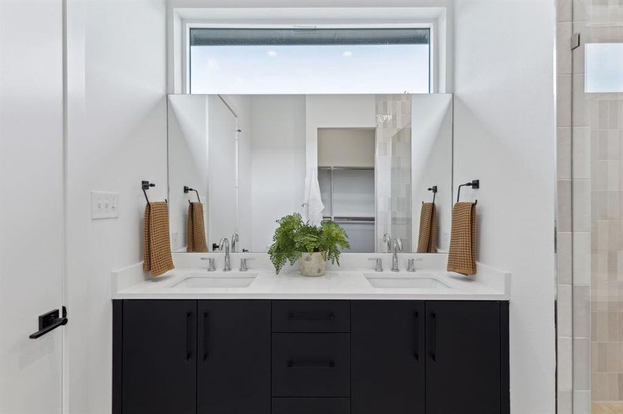 Close-up of interior finishes inside a home in , Dallas (Image 18).