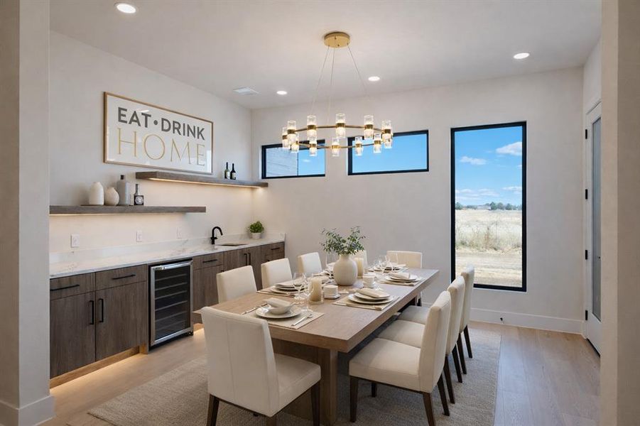 Furnished interior view inside a new home in , Pottsboro (Image 9).