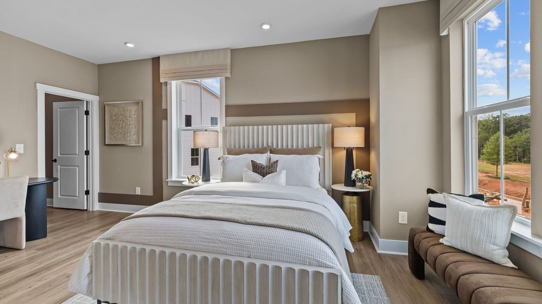 Furnished interior view inside a new home in The River District Townhomes, Charlotte (Image 19).