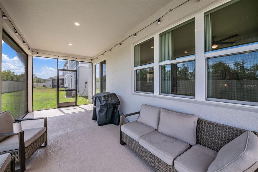 Exterior details and patio area of a home in , Zephyrhills (Image 24).