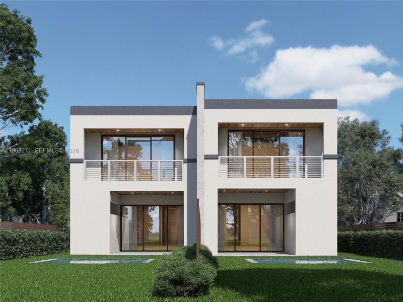 Front exterior of a new home in , Fort Lauderdale, FL, highlighting curb appeal (Image 22).