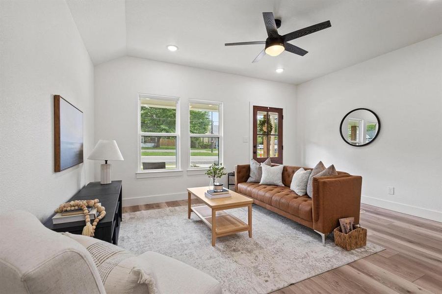 Furnished interior view inside a new home in , Wolfe City (Image 12). Furnished interior view inside a new home in , Wolfe City (Image 12).