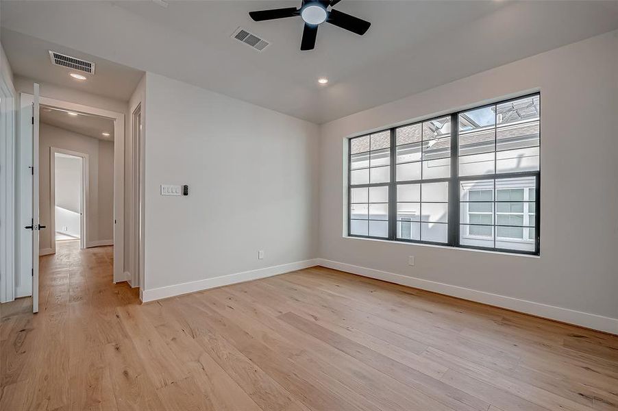 Secondary bedroom on the third floor.