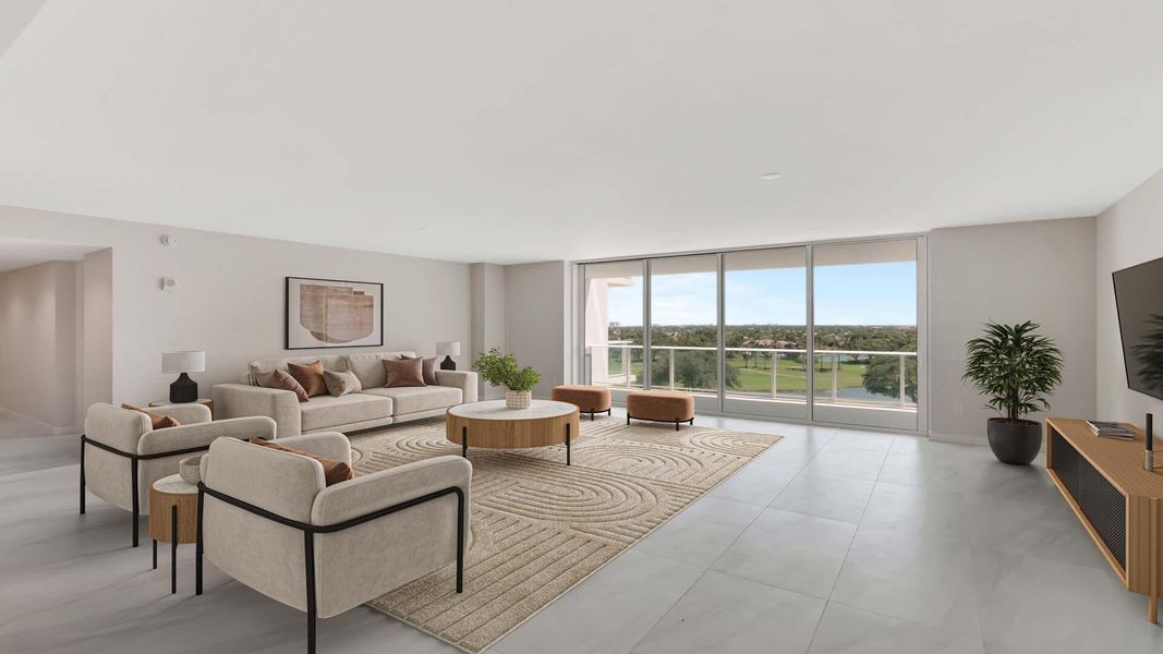 Furnished interior view inside a new home in Alina Residences, Boca Raton (Image 16).