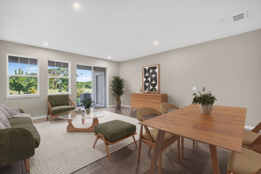 Furnished interior view inside a new home in Crosswind Ranch, Parrish (Image 6).