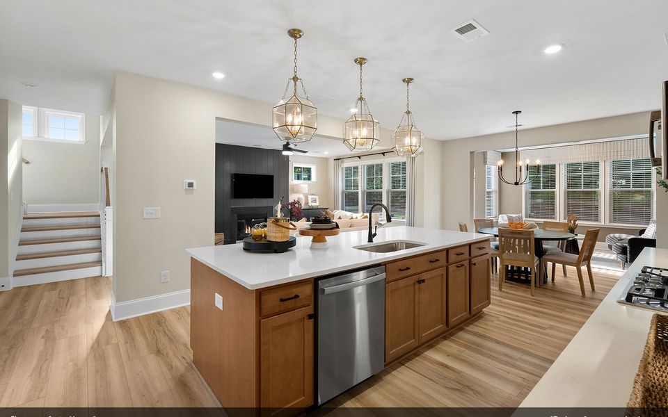 Furnished interior view inside a new home in Sweetbrier, Durham (Image 6).