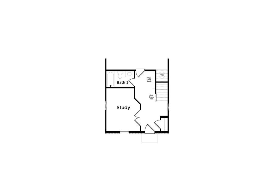 2D floor plan layout of this home in Daybreak, Newnan, GA (Image 20).