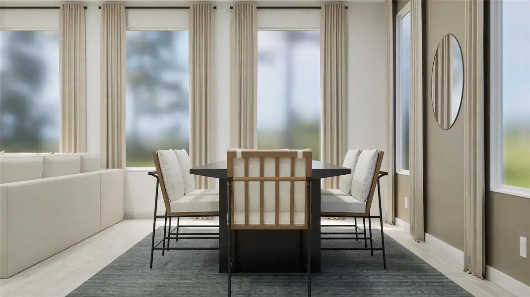 Furnished interior view inside a new home in Waterstone: Classic Collection, Kyle (Image 13).