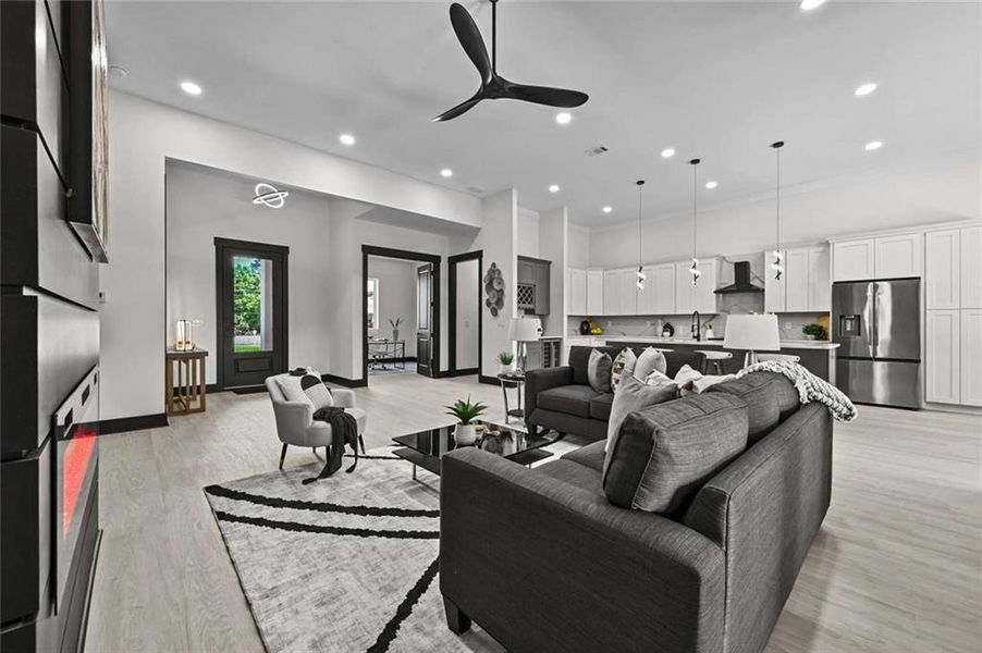 Furnished interior view inside a new home in , Lithonia (Image 10). Furnished interior view inside a new home in , Lithonia (Image 10).