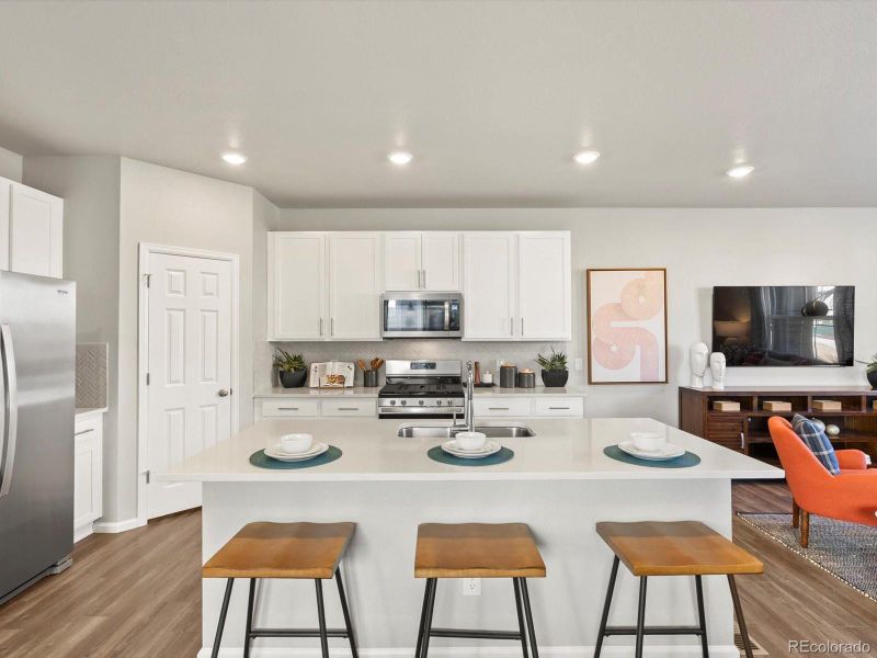 Furnished interior view inside a new home in , Aurora (Image 8).